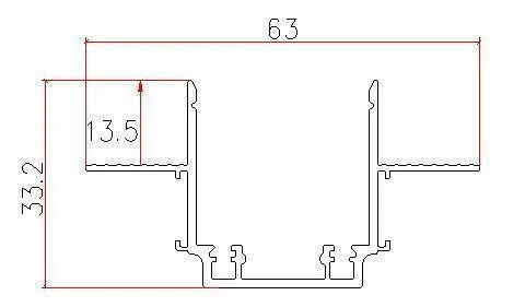MG26 Recessed rail — GF-TQ26-A