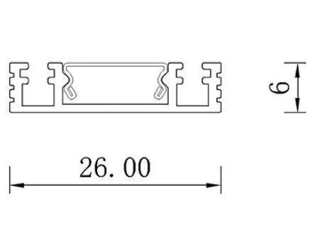 MG26 Surface rail — GF-TQ26-CB